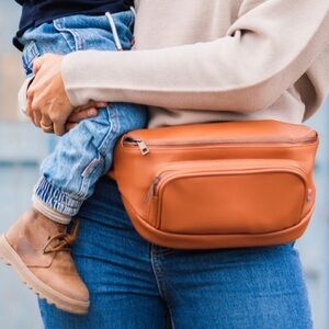 KIBOU Vegan Leather Diaper Bag Fanny Pack New and unused sold out online